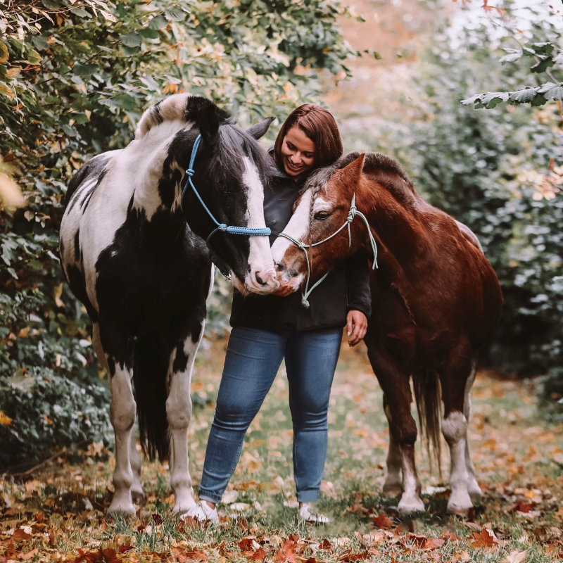 Métanoïa Jade Jassogne avec chevaux
